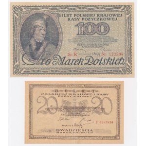 100 mkp február a 20 mkp máj 1919 – sada (2 ks)