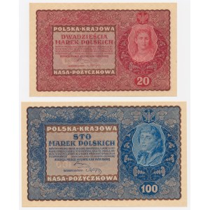 20 a 100 mkp, august 1919 – sada (2 ks)