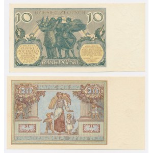 10 Złoty von 1929 und 20 Złoty von 1931 – Set (2 Stück)