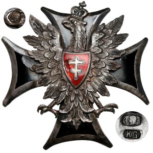 Badge, Lithuanian-Belarusian Front 1919–1920—LUXURY SILVER VERSION