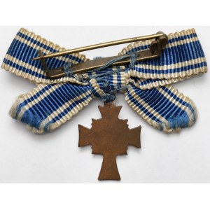 Germany, Third Reich, Mother's Cross (Mutterkreuz) - Bronze, Miniature