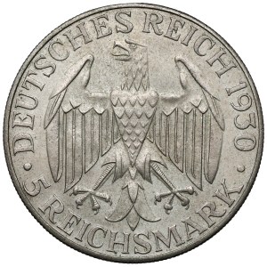 Weimar, 5 marks, 1930 A - Zeppelin