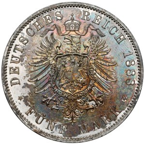 Prussia, Frederick III, 5 marks 1888 A, Berlin