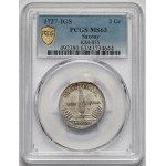 August II the Strong, Commemorative Two-Grosz Coin, 1727 - Cypress
