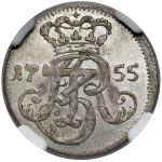 August III Sas, Trojak Gdańsk 1755