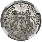 August III Sas, Trojak Gdańsk 1755