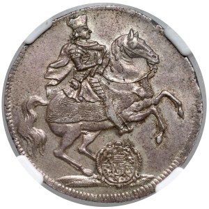 August II. Silný, vikariátny štvrťtalár z roku 1711 – veľmi vzácny