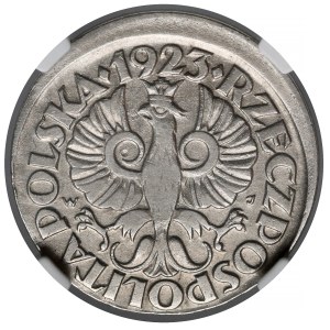 20 groszy Destrukt, 1923 – off-center strike
