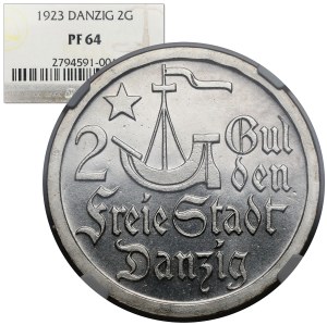 Gdańsk, 2 guldeny 1923 - LUSTRZANE