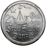 Gdańsk, 2 gulden, 1923 - MIRRORED