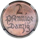 Danzica, 2 fenig 1923 - A SPECCHIO