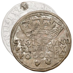Zygmunt I. Starý, krakovský groš z roku 1545 – přetisk z roku 1544