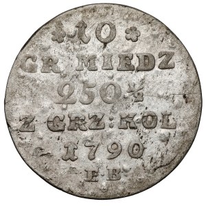 Poniatowski, 10 groszy, 1790 EB