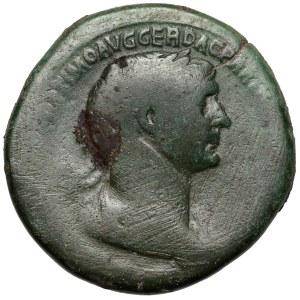 Trajan (98-117 n.e.) Sesterc, Rzym - rzadka