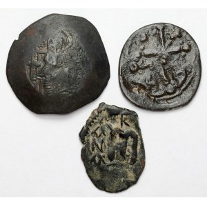 Byzance, pièces en bronze - lot (3 pièces)