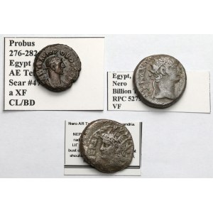 Roman Empire, Tetradrachms, Alexandria—including Nero—set (3 pieces)