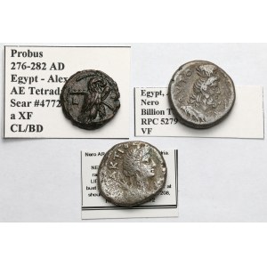 Roman Empire, Tetradrachms, Alexandria—including Nero—set (3 pieces)