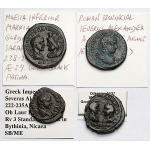 Roman Empire, Provinces, Bronze Coins (3rd century CE) - Set (4 pieces)