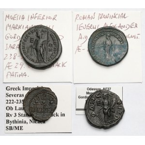 Roman Empire, Provinces, Bronze Coins (3rd century CE) - Set (4 pieces)