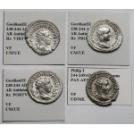 Cesarstwo Rzymskie, Gordian III (238-244 n.e.) i Filip I Arab (244-249 n.e.) Antoniniany - zestaw (4szt)