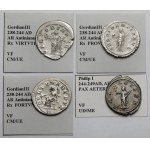 Cesarstwo Rzymskie, Gordian III (238-244 n.e.) i Filip I Arab (244-249 n.e.) Antoniniany - zestaw (4szt)