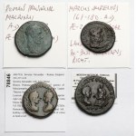 Cesarstwo Rzymskie, Brązy prowincjonalne (II-III w. n.e.) - zestaw (4szt)