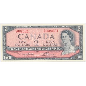 Kanada, 2 doláre, 1954