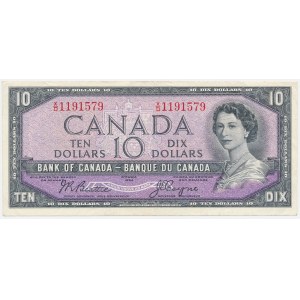 Canada, 10 Dollars, 1954