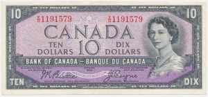 Kanada, 10 Dollars 1954