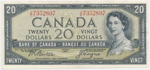 Kanada, 20 Dollars 1954