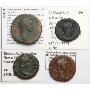 Rímska ríša, sestertius, dupondius a asy (1.–3. storočie n. l.) – sada (4 ks)
