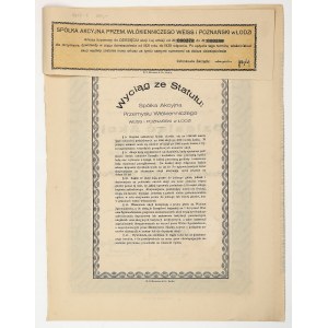 WEISS and POZNAŃSKI Textile Industry Joint-Stock Company, Em. 1, 10 × 1,000 mkp, 1921