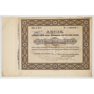 Lesienicka Fabryka Drożdży Prasowanych i Spirytusu, 100 zł 1929