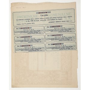 Kommunale Kohlebergwerke in Jaworzno, 1.000 mkp 1923