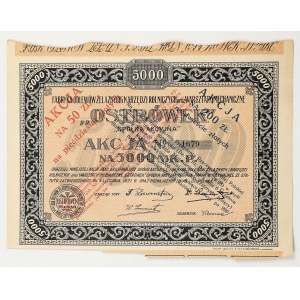 Fabryka Odlewów Żelaznych i Narzędzi Rolniczych...OSTRÓWEK, Em.1, 5.000 mk
