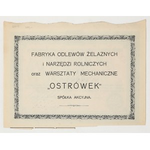 Fabryka Odlewów Żelaznych i Narzędzi Rolniczych...OSTRÓWEK, Em.1, 5.000 mk