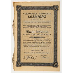 Cukrownia i Rafinerja LEŚMIERZ, 3.500 zł 1931