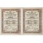 HRABIA L. BROEL-PLATER Steel Factory Joint-Stock Company in Bliżyn, 125 rubles, 1898 (2 pieces)