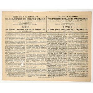 Grodziec Society of Coal Mines and Industrial Plants, 187.5 rubles, 1903