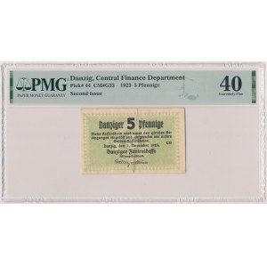 Gdańsk, 5 pfennigs, 1923–November