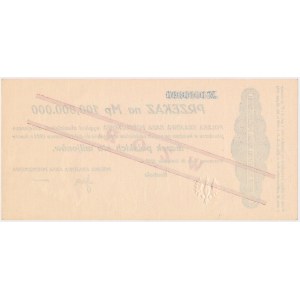 VZOR Prevod vo výške 100 miliónov mkp 1923 – 0000000