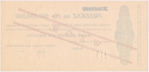 WZÓR Przekaz na 100 mln mkp 1923 - 0000000