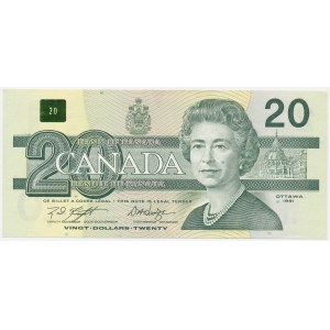 Canada, 20 Dollars, 1991