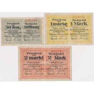 Wejherowo, 50 pfennigs, 1 and 2 marks, 1920 — set (3 pieces)