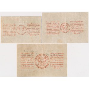 Wejherowo, 50 pfennigs, 1 and 2 marks, 1920 — set (3 pieces)