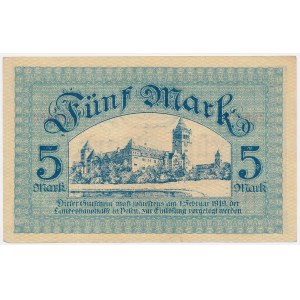 Poznań (Posen), 5 marks, 1918