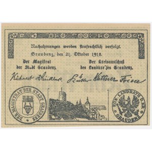 Grudziądz (Graudenz), 10 marek 1918