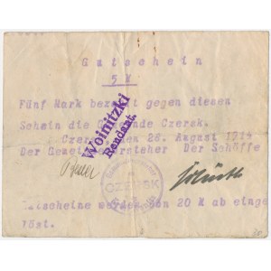 Czersk, 5 Mark, 1914