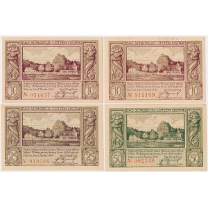 Giżycko (Lotzen), 2 da 10, 25 e 50 fenig del 1920 (4 pezzi)