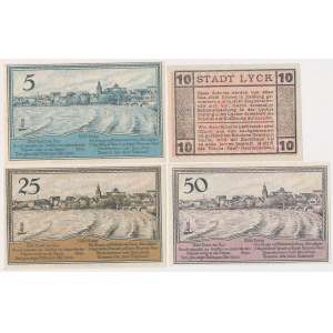 Ełk (Lyck), 5, 10, 25, and 50 fenigs, 1920 (4 pieces)